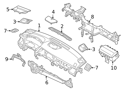Instrument Panel for 2015 Hyundai Genesis #0