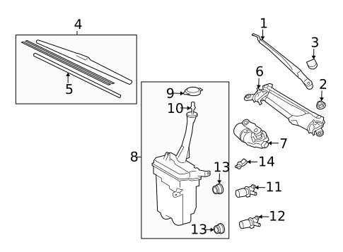 Wipers for 2009 Toyota Matrix #0