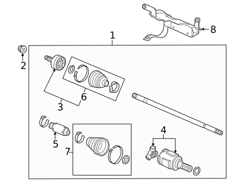 Drive Axles for 2016 Honda CR-Z #1