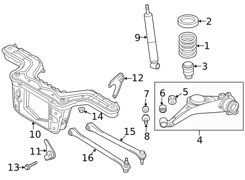 Rear Suspension for 2009 Mazda Tribute #2