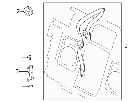 Seat Belt for 2003 Volvo C70 #1
