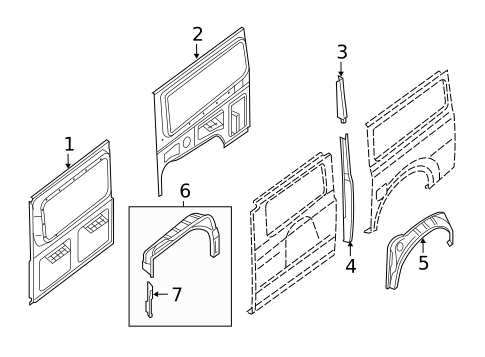 Inner Structure for 2013 Nissan NV2500 #2