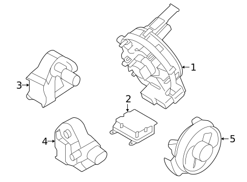 Air Bag Components for 2022 Kia Forte #1