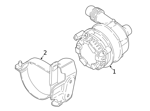 Water Pump for 2018 BMW 540i #4