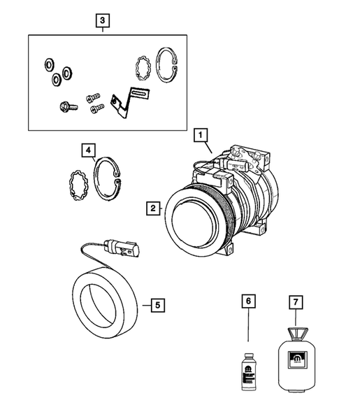 Air Conditioner Compressor and Mounting for 2009 Dodge Viper #0