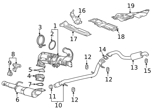 Exhaust Components for 2024 GMC Yukon #0