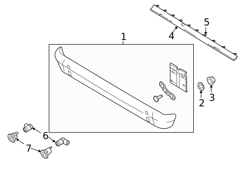 Bumper & Components - Rear for 2019 Ford F-150 #1