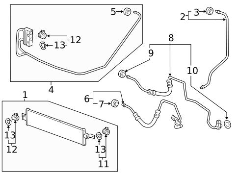 Trans Oil Cooler for 2024 Chevrolet Blazer #1