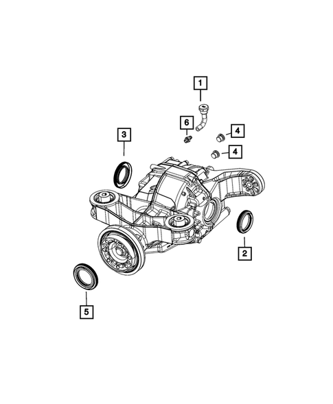 Rear Axle: Housing, Differential and Vent for 2022 Dodge Charger #0