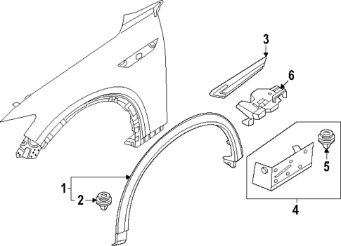 Exterior Trim - Fender for 2021 Mazda CX-30 #1