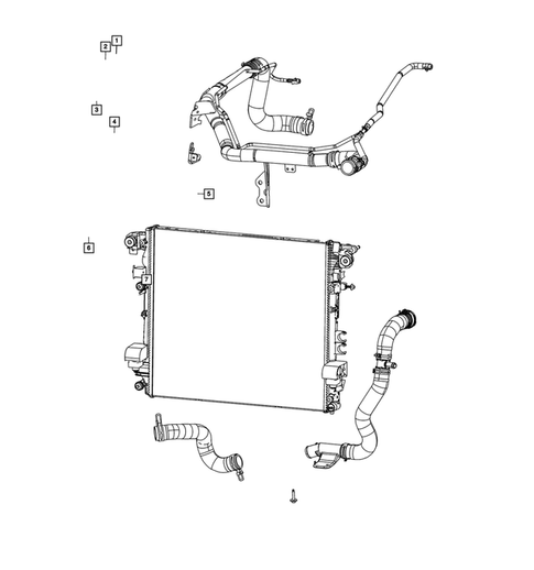 Radiator and Related Parts; Charge Air Cooler for 2020 Jeep Wrangler #9