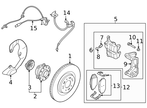 Front Brakes for 2023 Kia EV6 #0