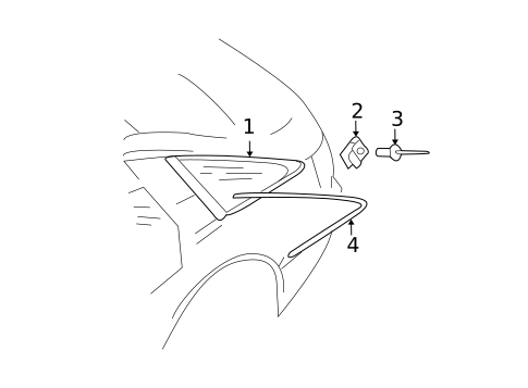 Glass & Hardware for 2012 Audi A4 Quattro #0