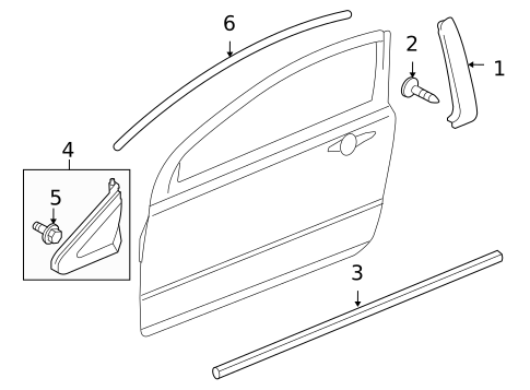 Exterior Trim - Door for 2010 Honda Civic #0