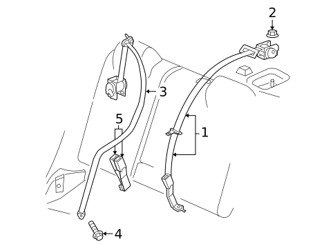 Seat Belt for 2005 Chrysler 300 #1