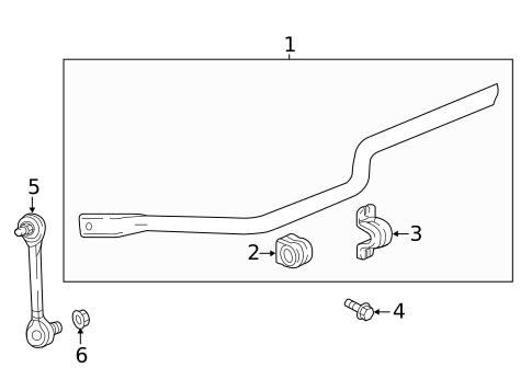 Stabilizer Bar & Components for 2019 Chevrolet Equinox #1