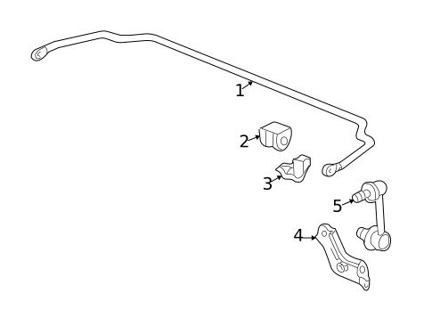 Stabilizer Bar & Components for 2001 Acura TL #0