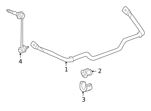Stabilizer Bar & Components for 1999 Porsche Boxster #1