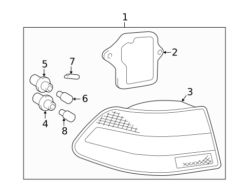 Combination Lamps for 1999 Lexus ES300 #0