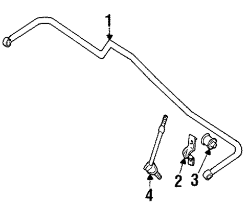Stabilizer Bar & Components for 1990 Nissan Pathfinder #0
