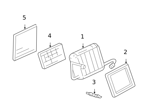 Condenser, Compressor & Lines for 2017 GMC Savana 2500 #1