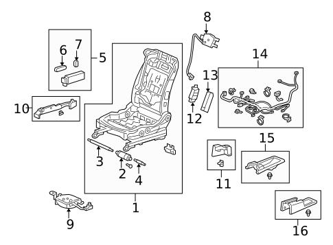 Tracks & Components for 2013 Acura ZDX #1