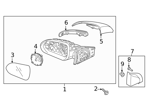 Outside Mirrors for 2020 Kia Rio #0