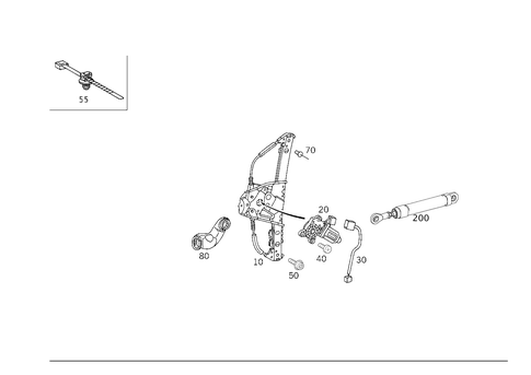 Window Regulator for 2005 Mercedes-Benz S55 AMG #0