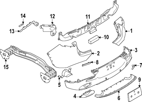 Bumper & Components - Rear for 2023 Dodge Hornet #0