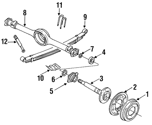 Rear Suspension for 1988 Mazda B2200 #0