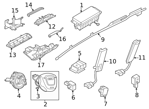 Air Bag Components for 2013 Audi A6 #0