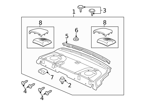 Interior Trim - Rear Body for 2009 Pontiac G8 #1