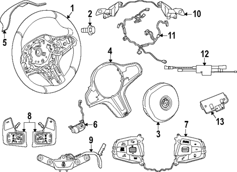 Steering Wheel & Trim for 2025 BMW XM #0