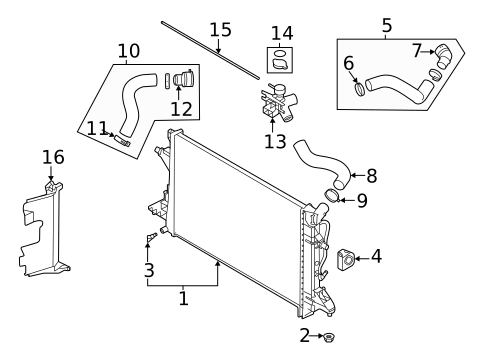 Radiator & Components for 2024 Hyundai Elantra #0