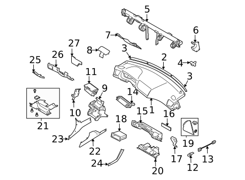 Instrument Panel for 2006 Subaru Legacy #0
