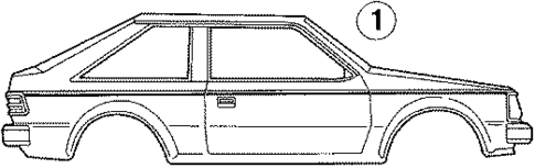 Stripe Tape for 1985 Ford Escort #0