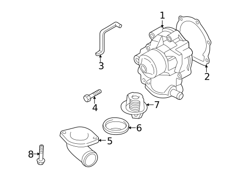 Water Pump for 2000 Subaru Impreza #0