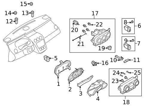Instruments & Gauges for 2009 Mazda CX-7 #0