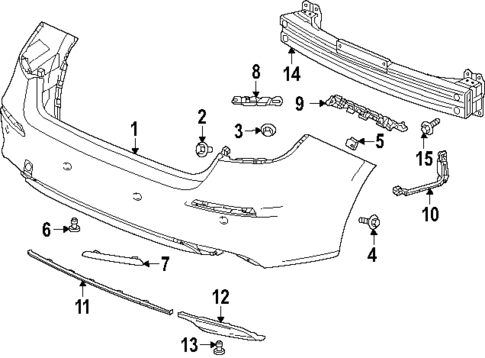 Bumper & Components - Rear for 2025 Honda Civic #0