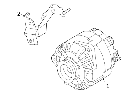 Alternator for 2013 Nissan Altima #2