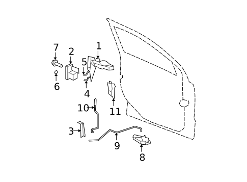 Lock & Hardware for 2010 Dodge Caliber #1