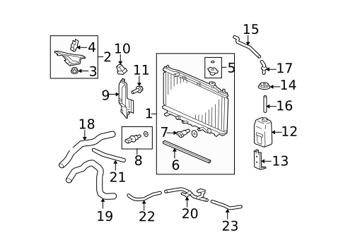 Radiator & Components for 2010 Acura TSX #0