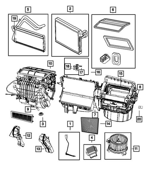 Air Conditioner and Heater Units for 2015 Jeep Compass #2
