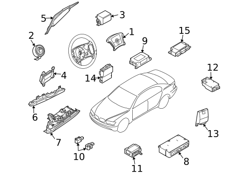 Air Bag Components for 2005 BMW 745i #0