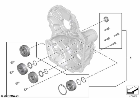 Bearing in Housing, Seals for 2020 BMW-Motorrad R 1250 RT #1