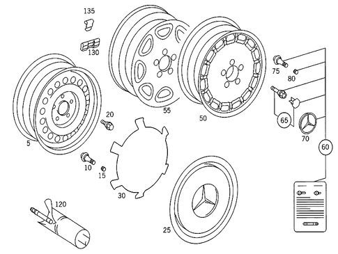 Wheels for 1984 Mercedes-Benz 190E #3