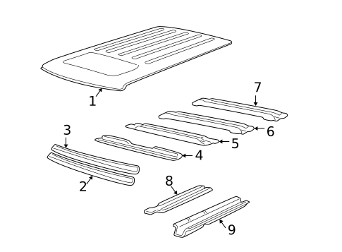 Roof & Components for 2006 Chevrolet Suburban 2500 #0