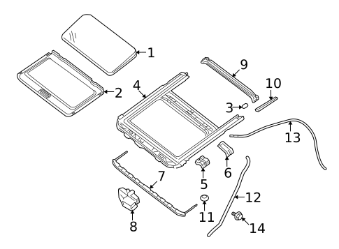 Sunroof for 2011 Nissan Maxima #1