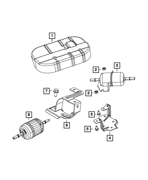 Fuel Pump and Sending Unit for 2012 Fiat 500 #1