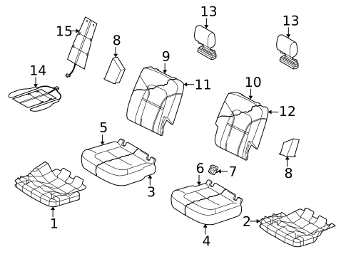 Second Row Seats for 2013 Audi Q7 #2